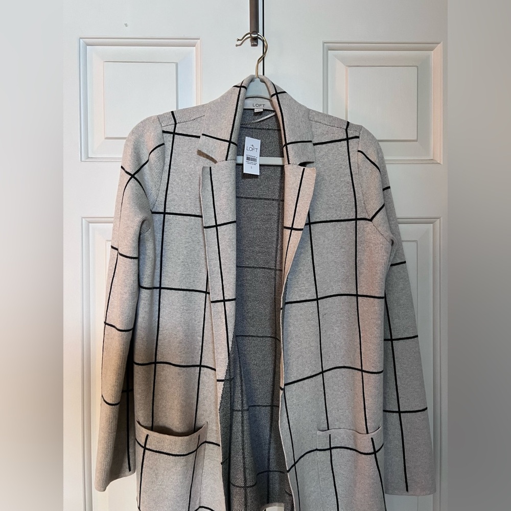 Loft sweater blazer NWT